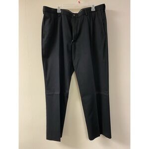 Haggar Men's Dress Pants Black Classic Fit No Iron Size 40x30